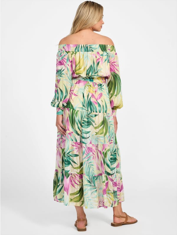 MAX80%OFF／セール開催中 Eco GUESS | Dress Maxi Printed Josee 地図・旅行ガイド