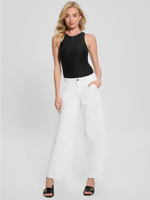 Eco Zoya Cropped Wide Jeans | GUESS