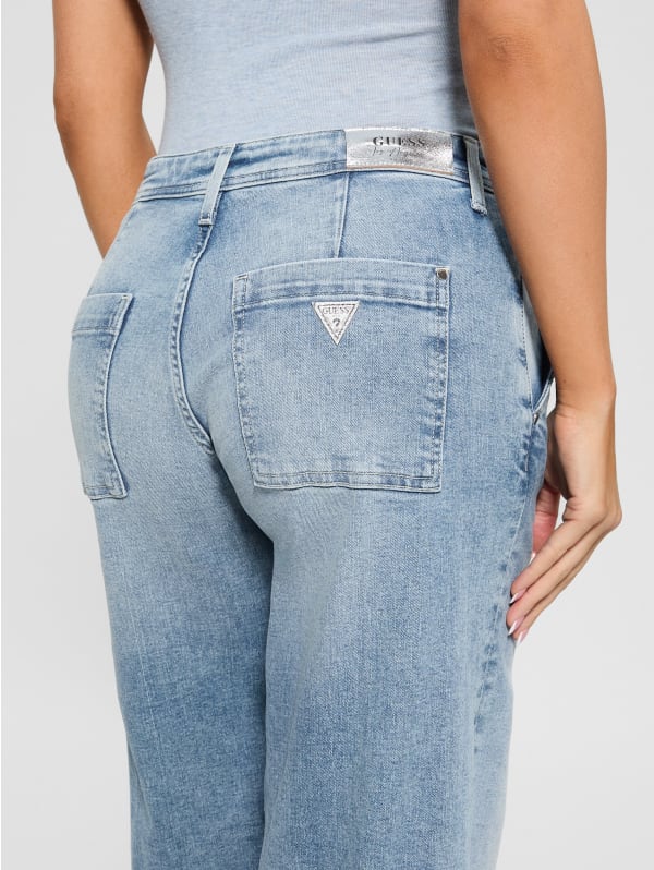 Eco Zoya Cropped Wide Jeans | GUESS