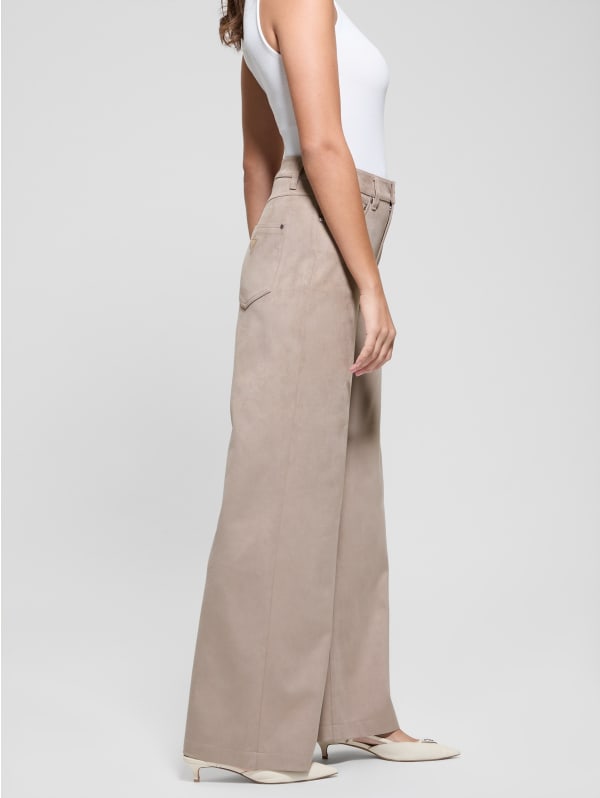 Bellflower Faux-Suede Pants | GUESS