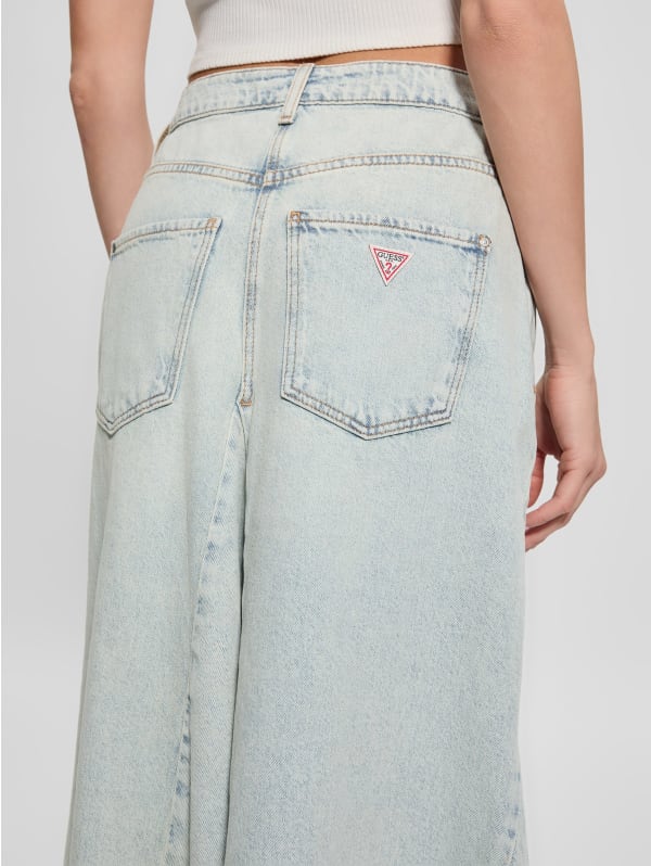 Eco Paneled Denim Maxi Skirt | GUESS