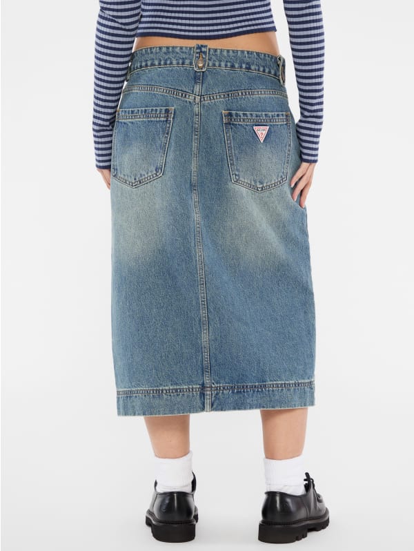GUESS Originals Denim Midi Skirt | GUESS