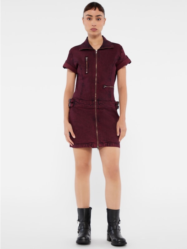 GUESS Originals Utility Denim Zip Dress | GUESS