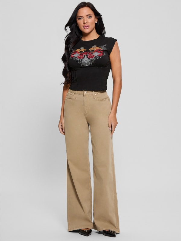 Eco Twin Lioness Corset Tee | GUESS