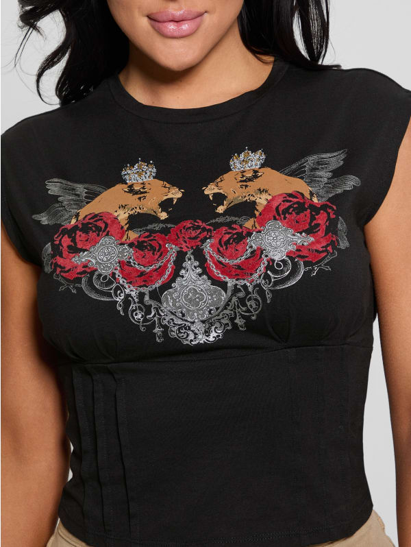 【公式】アクセサリーの激安通販 Eco Twin GUESS | Tee Corset Lioness 邦楽