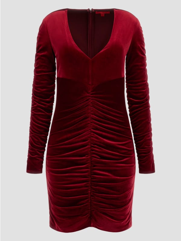 Eco Ivana Velour Dress | GUESS