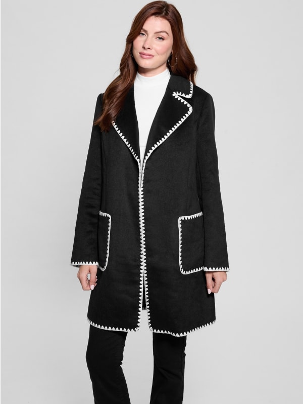 Eco Victoire Wool-Blend Coat | GUESS