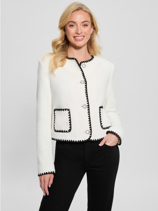 Geox® DIAMOND: Women's brilliant white Quilted Jacket | Geox®