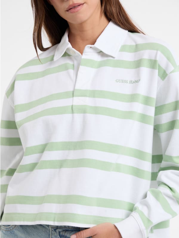 Eco Striped Rugby Polo Shirt | GUESS Jeans