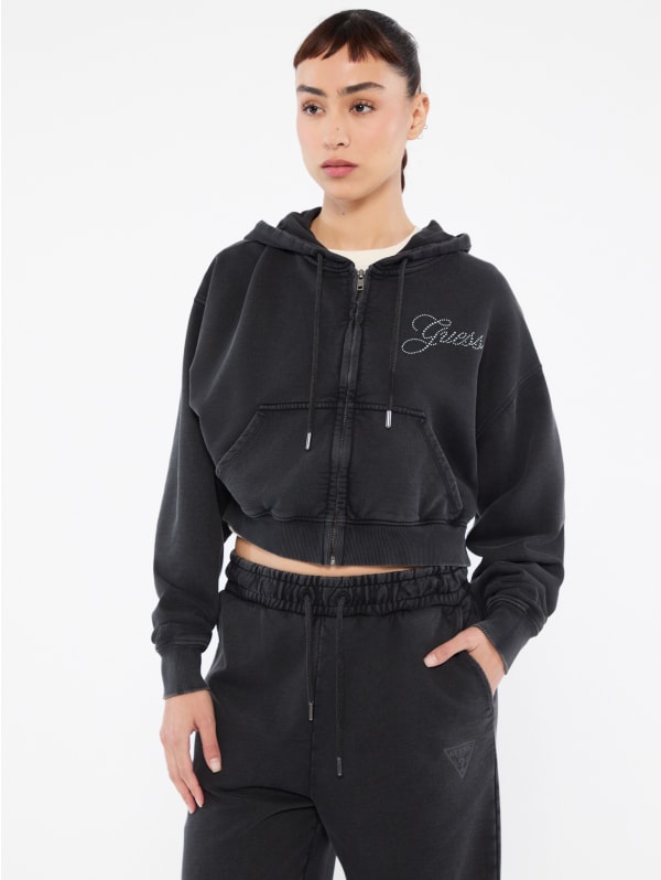 くらしを楽しむアイテム Rhinestone Eco Originals GUESS Crop GUESS | Hoodie バッグ