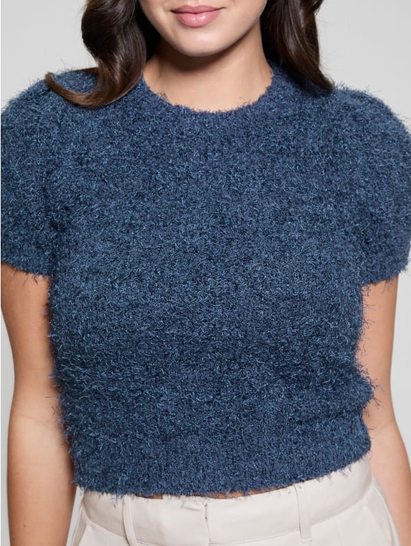 【GUESS】ジーダブリューマレンズ Usami Fuzzy Sweater Top | GUESS
