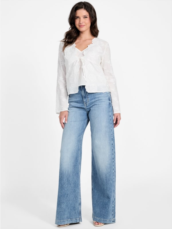 Aida Embroidered Top | GUESS