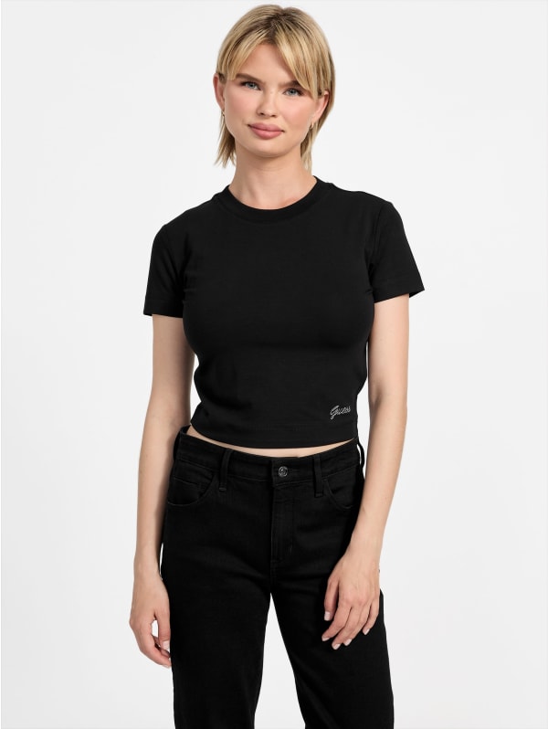 Eco Basic Mini Logo Tee | GUESS