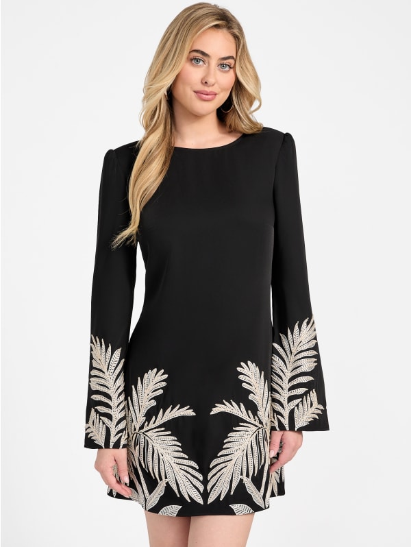 【送料&関税込】Off-White Black Viscose Mini Dress Off-White logo-jacquard Mini Dress | Black | FARFETCH