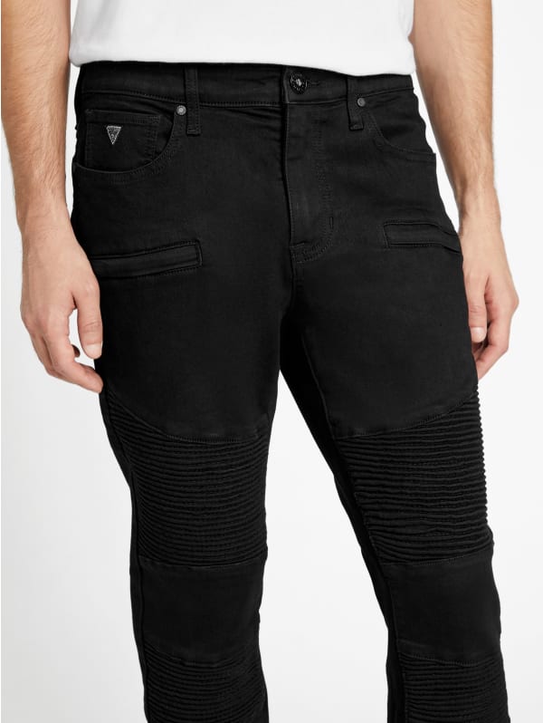 Eco Fendet Moto Skinny Jeans | GUESS Factory
