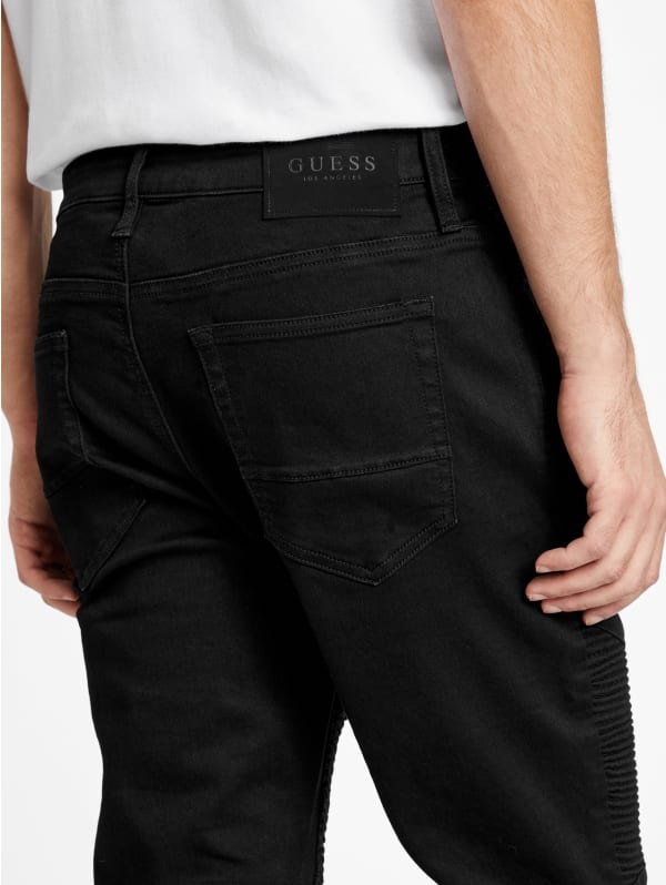 Eco Black Denim Slim Jeans (3m-7) | GUESS