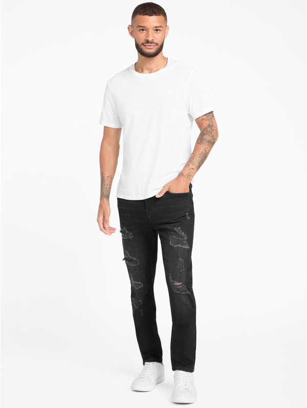 Zaid Destroyed Skinny Jeans | GUESS Factory Ca