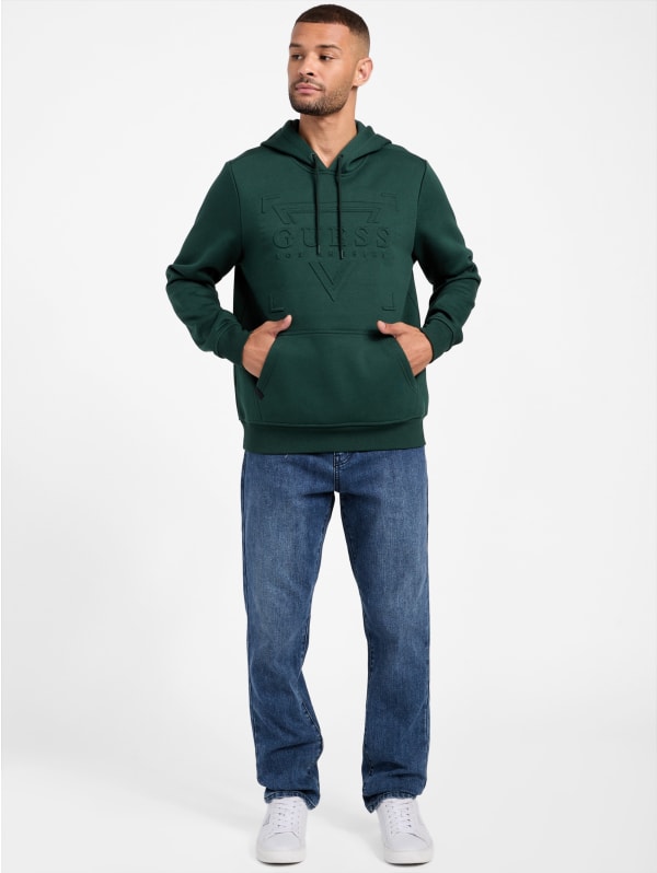 Rene Embossed Hoodie | GUESS Factory