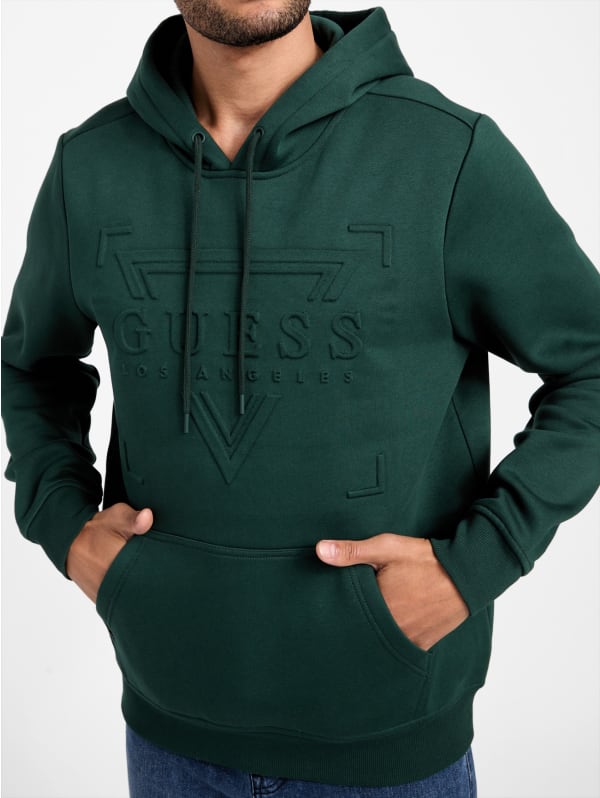 Rene Embossed Hoodie | GUESS Factory