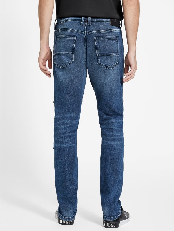 Eco Bruce Moto Skinny Jeans | GUESS Factory