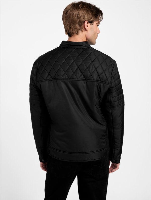 有名なブランド Zack Eco Quilted Ca Factory GUESS | Jacket Moto ブルゾン