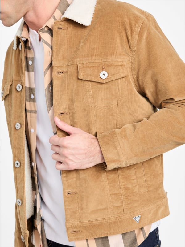 Brent Sherpa Corduroy Jacket | GUESS Factory
