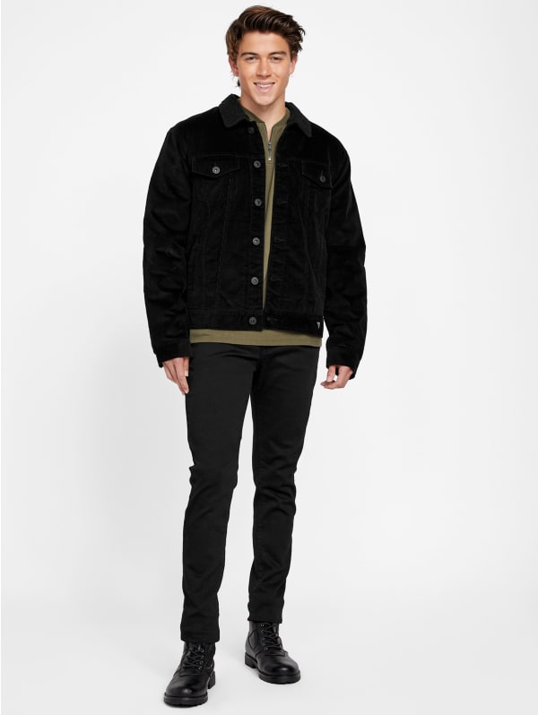 Brent Sherpa Corduroy Jacket | GUESS Factory Ca