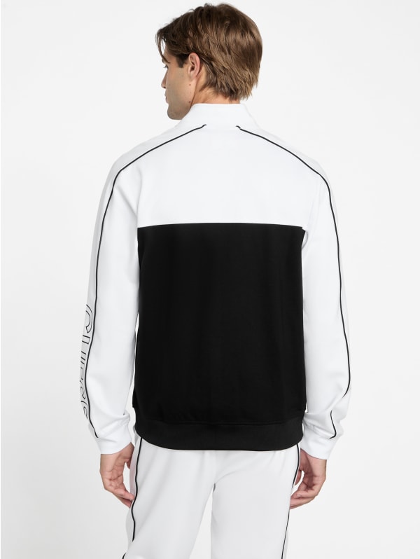 Jose Color-Block Logo Zip Jacket | GUESS Factory