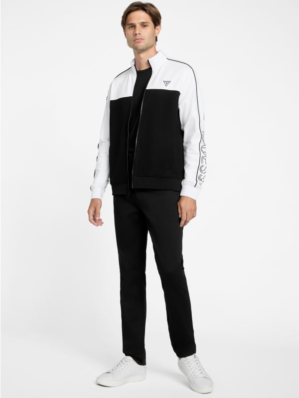 最新最全の Jacket Zip Logo Color-Block Jose | Factory GUESS ウォーキング・ランニングウェア