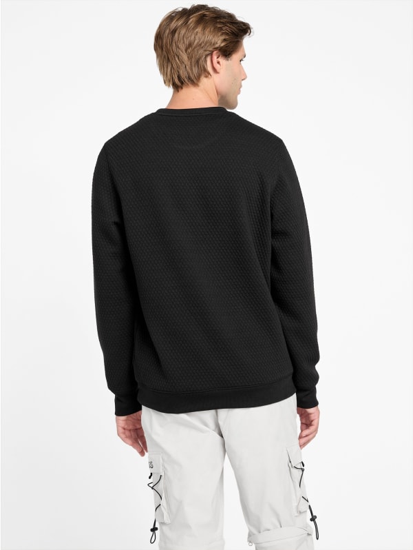 Omar Jacquard Crewneck Pullover | GUESS Factory Omar Jacquard Crewneck Pullover | GUESS Factory