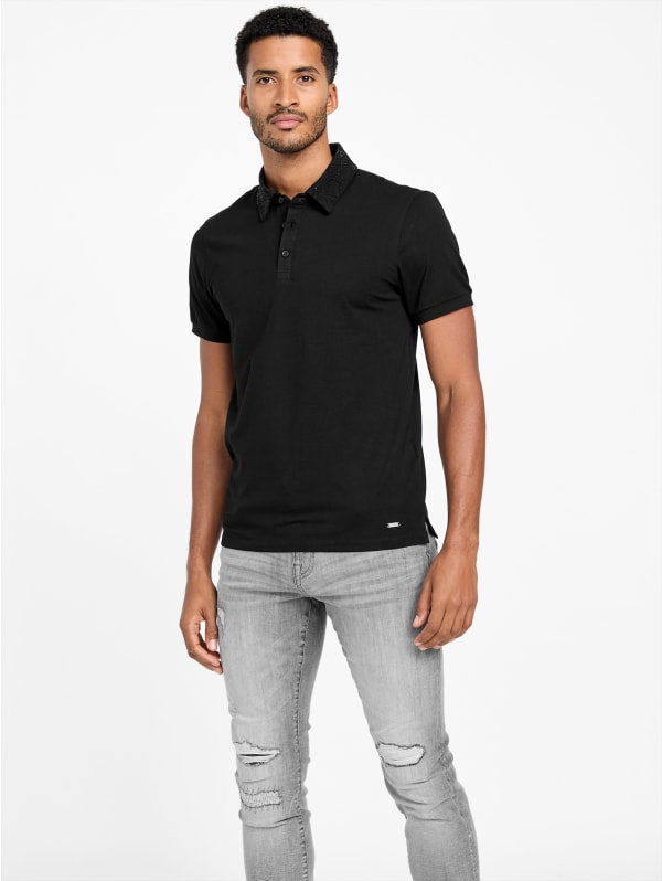 超話題新作 Eco Kaisen Embellished Polo | GUESS Factory トップス