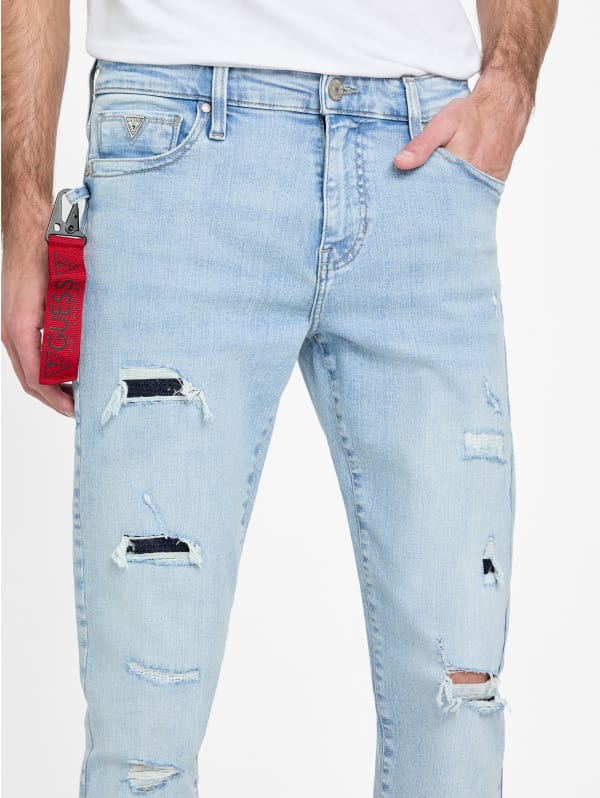 『4年保証』 Eco Factory GUESS | Jeans Skinny Destroyed Jacques パンツ