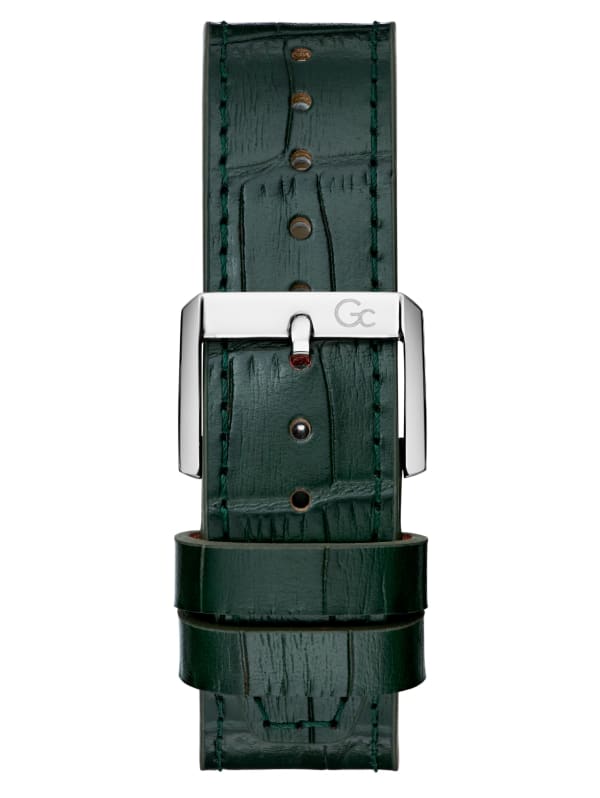 最安 Green Leather GUESS | Watch Chronograph ラウンド用品・アクセサリー