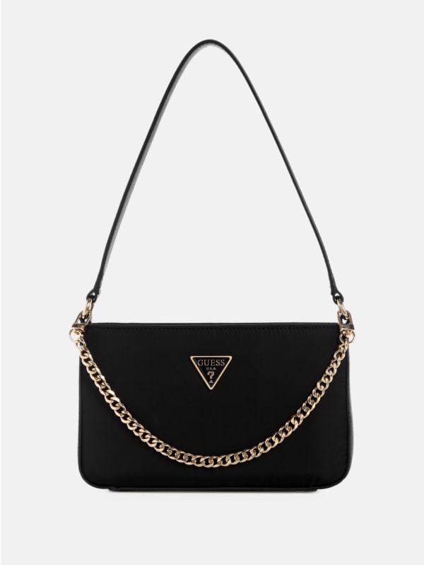 ショルダーバッグ・ポシェット Eco Leather Square Shoulder Bag Black ユニクロ公式 | レザータッチスクエアショルダーバッグ