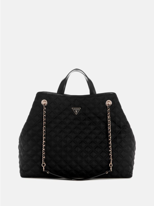 【GUESS】Giully Tote Bag、エレガント GUESS Giully Quilted Tote Handbag – ShopCGX