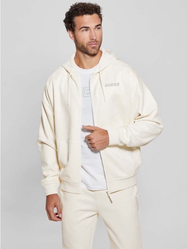 Eco Daril Zip-Up Hoodie Sweatshirt | GUESS