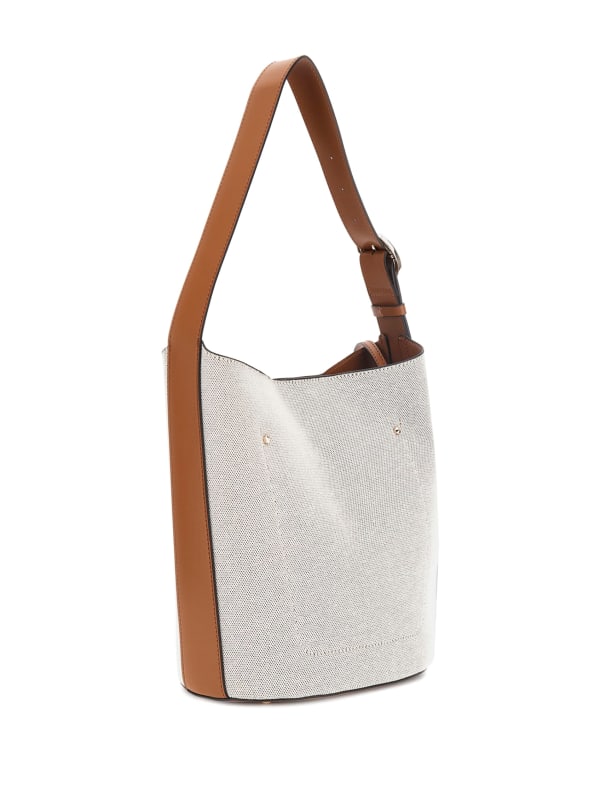 Nicolette Canvas Large Bucket Bag