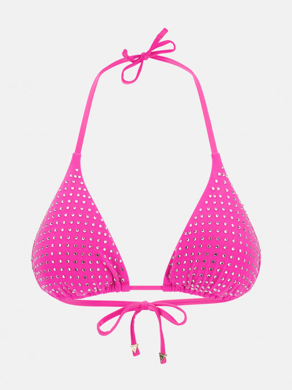 Rhinestone Triangle Bikini Top