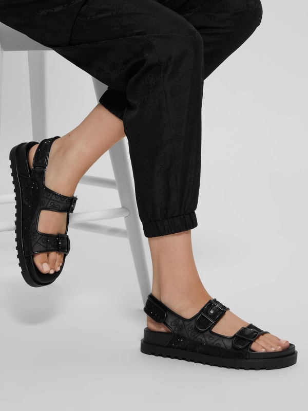 Frella Quattro G Rhinestone Sandals