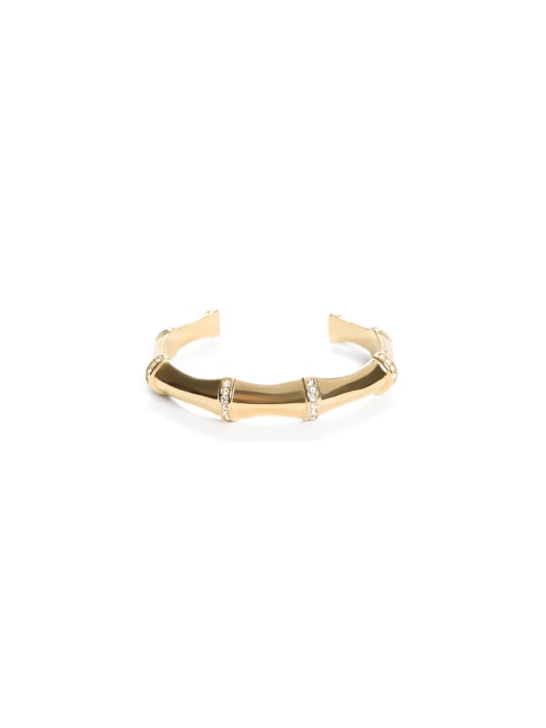 Gold-Tone Bamboo Cuff Bracelet