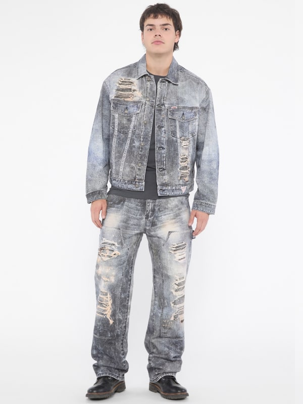 GUESS Originals Printed Panel Carpenter Jeans