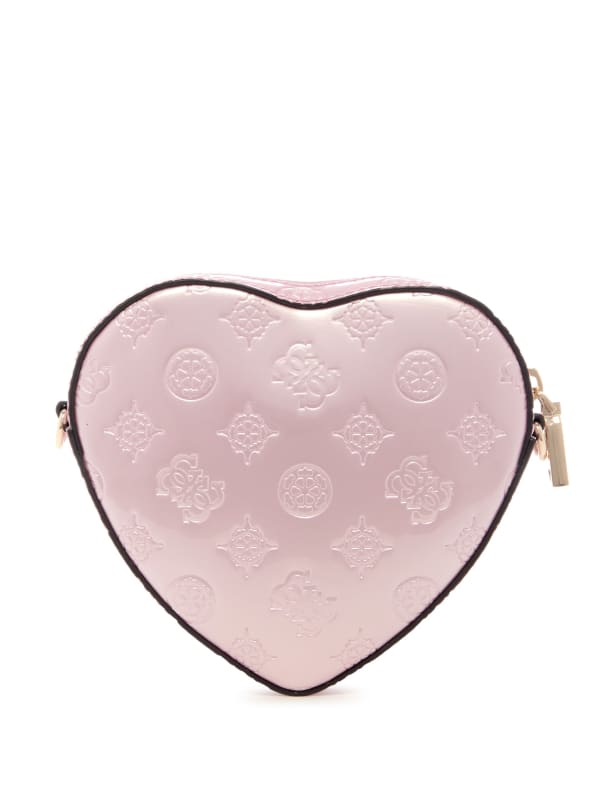 Arnela Debossed Logo Mini Heart Bag