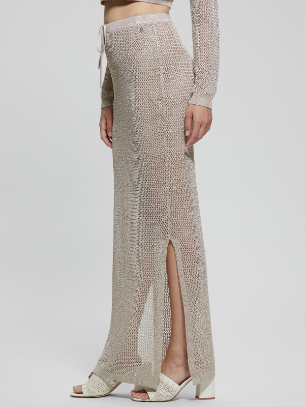 Morgen Sequin Sweater Maxi Skirt