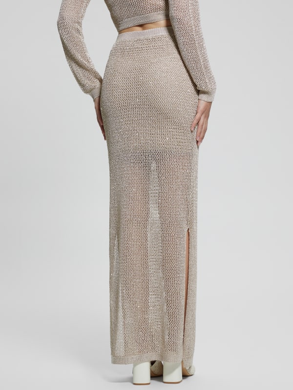 Morgen Sequin Sweater Maxi Skirt