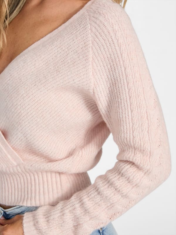 Kellie Wool-Blend Sweater Top