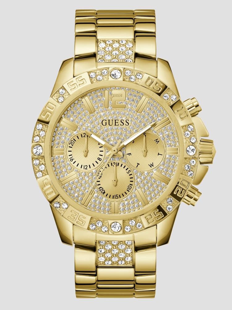 Gold-Tone Chronograph Watch