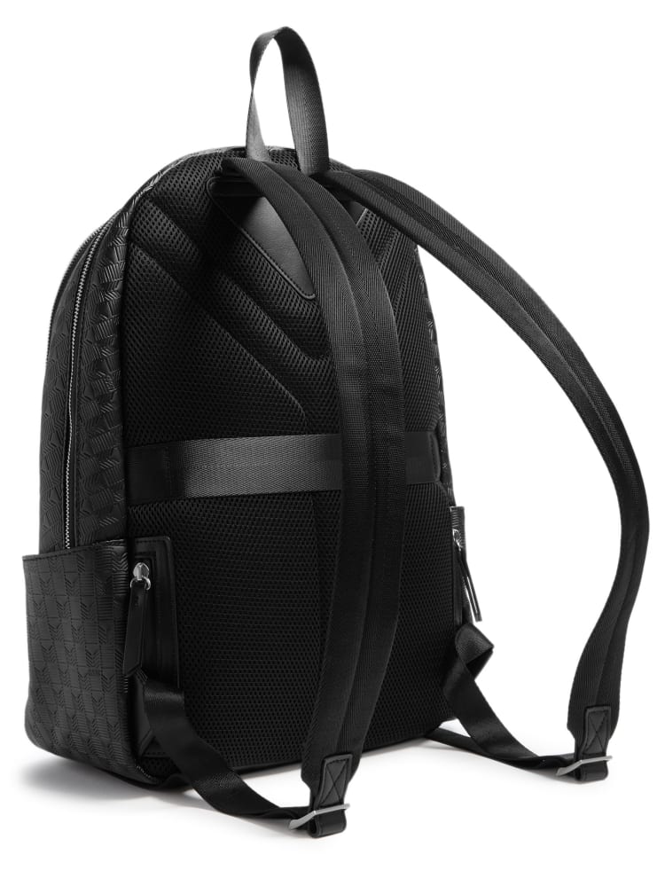 Eco Torino Debossed G-Wave Rounded Backpack