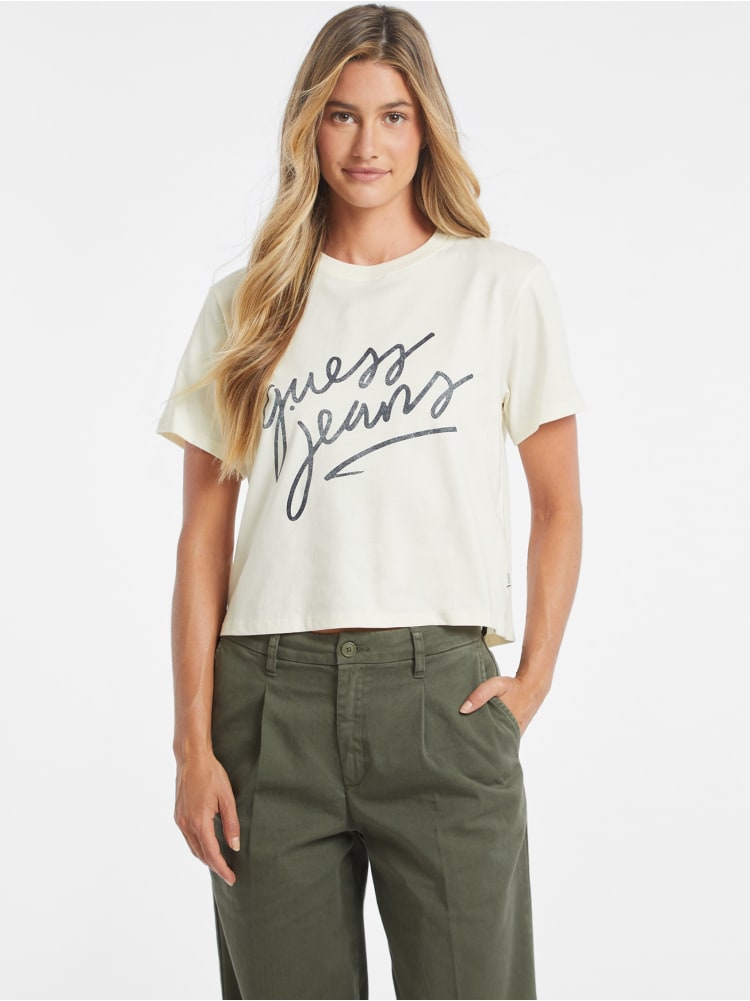 Boxy Italic Logo Tee