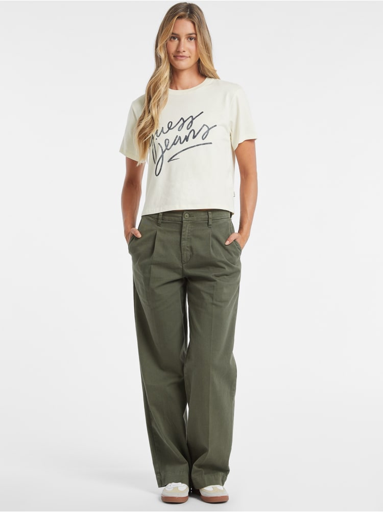 Boxy Italic Logo Tee
