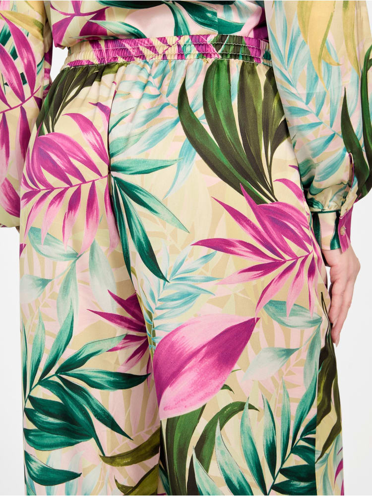 Ines Printed Satin Pants